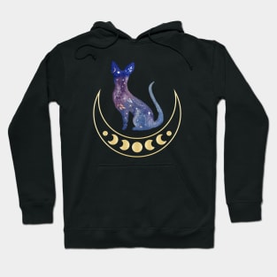 Celestial Cat & Moon Shirt, Sun Moon Stars Tee, Mystical Cat Tee, Moon and Stars, Bohemian Tshirt, Cat Lady Hoodie